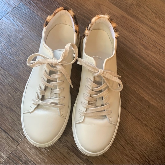 ABLE Emmy White and leopard calf hair sneaker - Picture 12 of 13